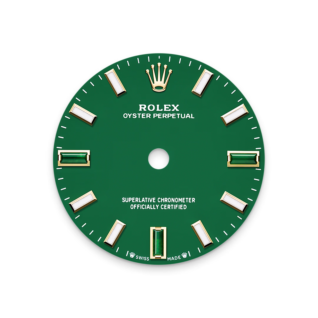Rolex Oyster Perpetual 28 — Zifferblatt in Green stone