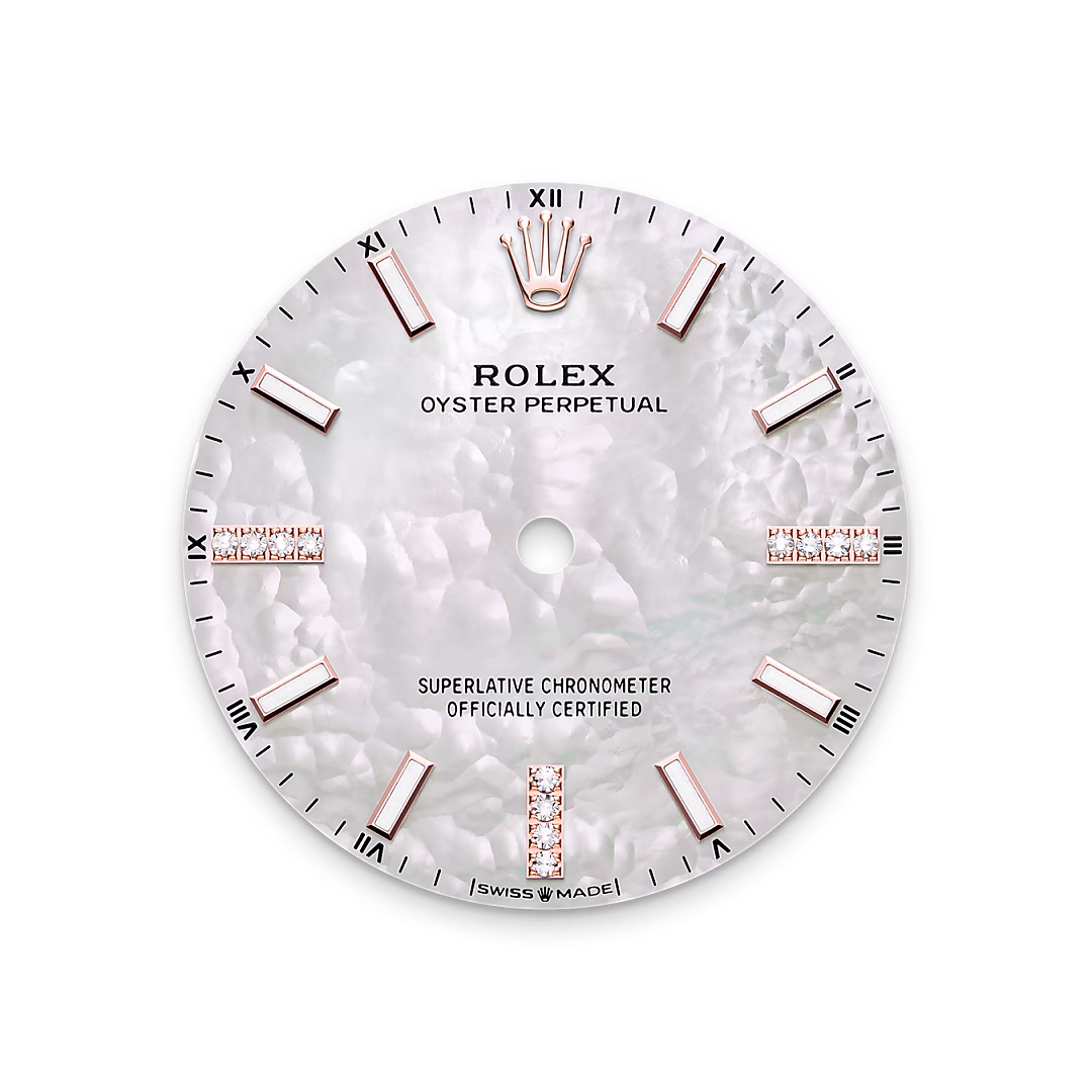 Rolex Oyster Perpetual 34 — Perlmutt-Zifferblatt