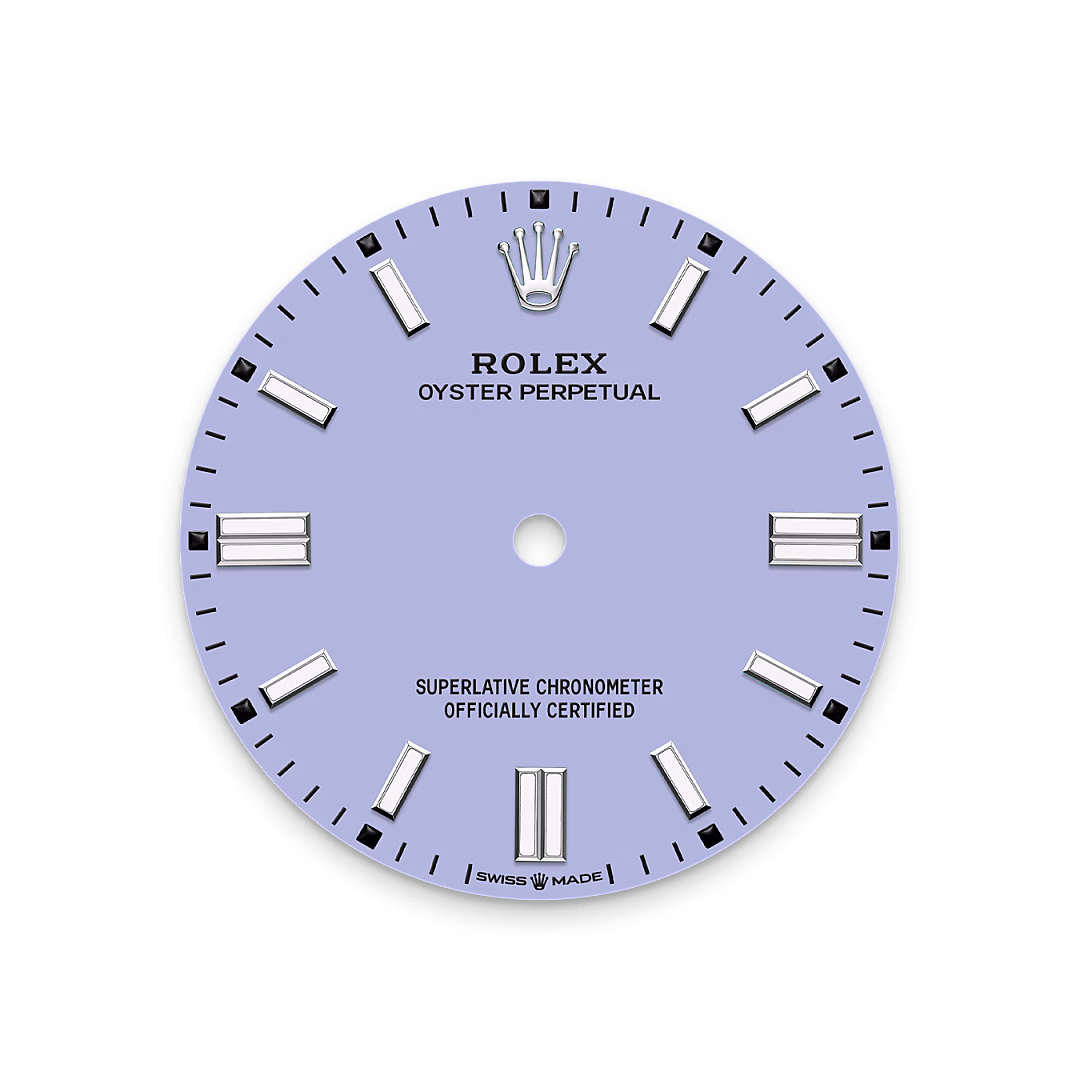 Rolex Oyster Perpetual 36 — Zifferblatt in Lavender