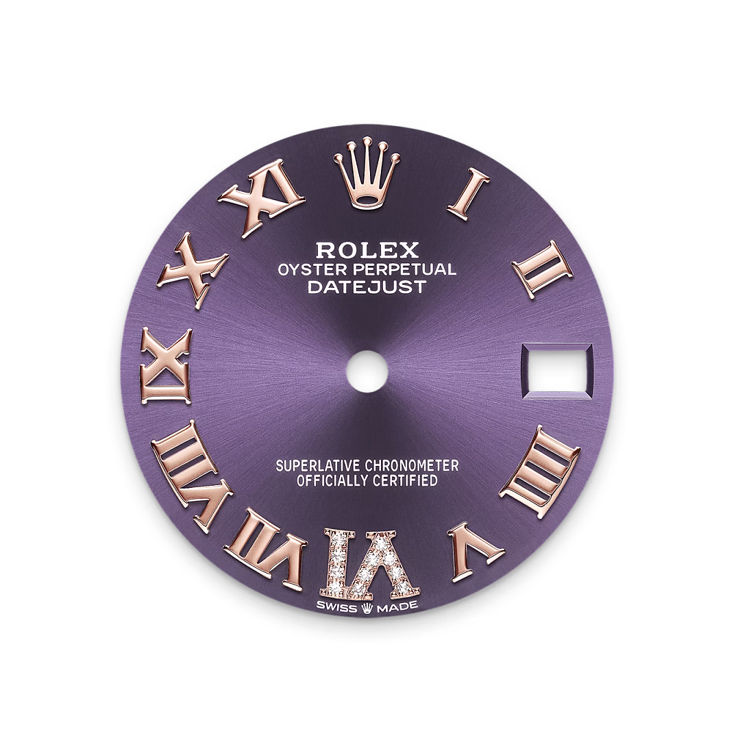 Rolex Datejust 31 — Auberginefarbenes Zifferblatt